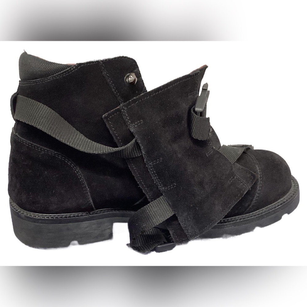 Versace Gianni Black Boots Size 44 With Coa